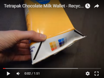 Recycling choco wallet tutorial