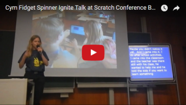 Cym Fidget Spinner Ignite Talk at Scratch Conference Bordeaux 2017
